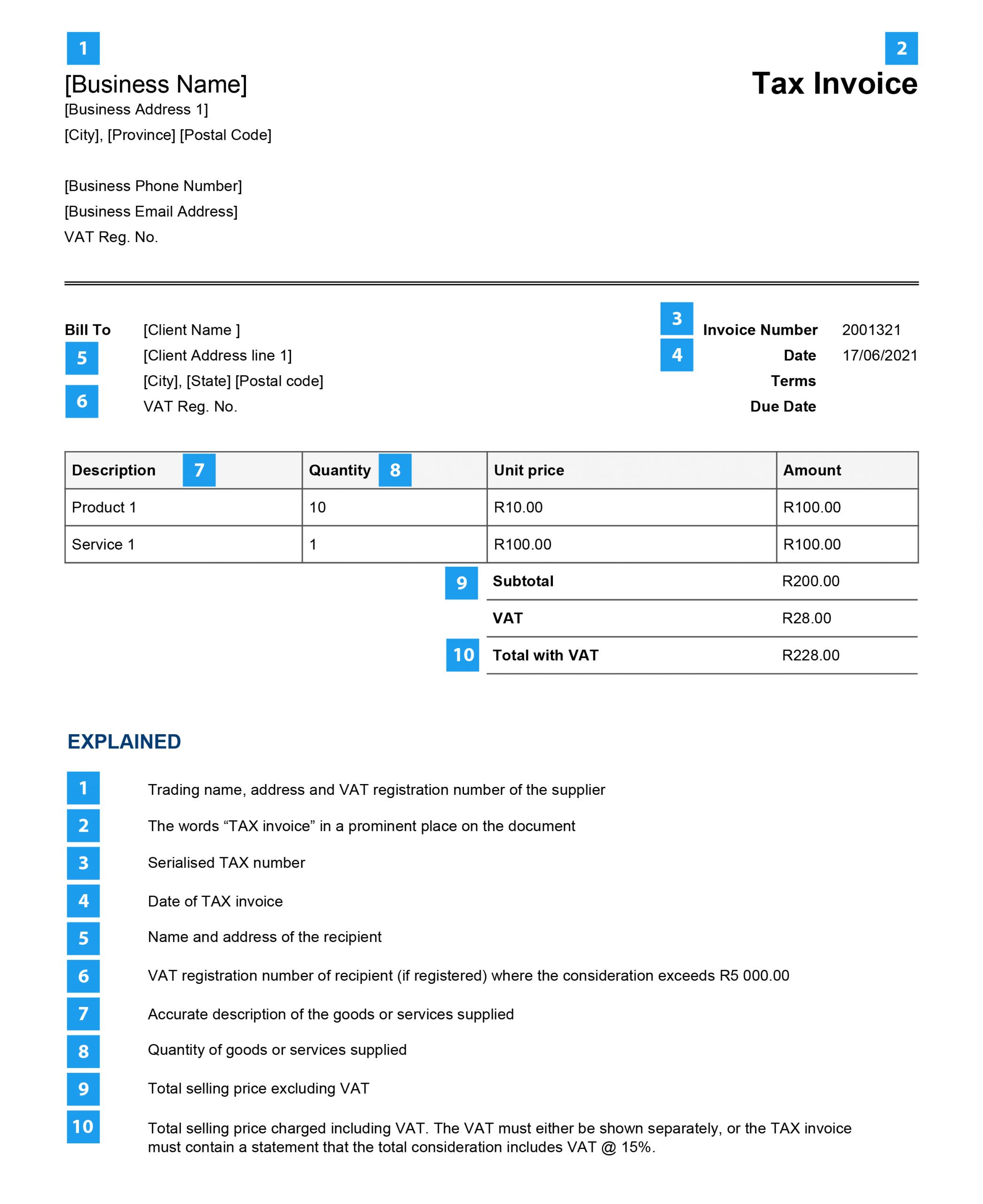 Invoice Sample